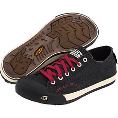 Keen Coronado in Black/Beet Red. WANT! Casual Sneakers With Reinforced Toe, Sporty Steel Toe Sneakers With Round Toe, Casual Low-top Steel Toe Sneakers, Casual Steel Toe Walking Shoes, Blowfish Sneakers, Fun Shoes, Keen Shoes, Physical Therapist, New Sneakers