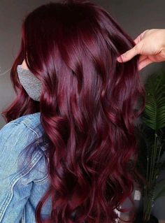 Red Wine Sangria Hair Color, Chelsea Houska Red Hair Color Formula, All Over Burgundy Hair Color, Red Wine Burgundy Hair, Wine And Brown Hair, Different Color Reds For Hair, Womens Red Hair Color, Burgundy Wedding Hairstyles, Wine Country Red Hair