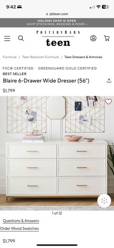 Wide Dresser, Open Shop, Dresser