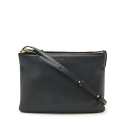 Used Celine Trio Large Shoulder Bag Pochette Pouch Leather Black (Sku: Gzl14jpg) === General === Brand : Celine === Design === Type : Pochette, Shoulder Bag Material : Leather Color : Black Gender : Women === Size === Size (Hxwxd) : 17.5cm X 25cm X 1cm / 6.88'' X 9.84'' X 0.39'' Strap Length : 121cm / 47.63'' === Included Items === Accessories Notice : Before Purchasing, Please Refer To The Images Of The Accessories Included With The Item. === Condition === Condition : Used (Good) Ranking : Rank Celine Bags, Large Shoulder Bags, Womens Purses, The Pouch, Leather Pouch, New Bag, Leather Shoulder Bag, Luxury Branding, Bags Handbags