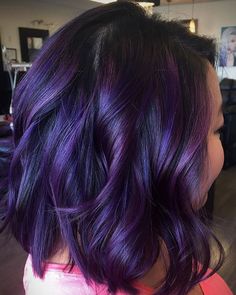 10 Plum Hair Color Ideas For Women Plum Hair Color Ideas, Dark Violet Hair, Eggplant Colored Hair, Plum Hair Color, Plum Burgundy Hair, Eggplant Hair, Magenta Hair Colors