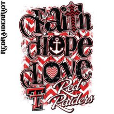 a red and white poster with an anchor on it's side, says calm hope love