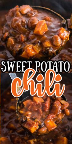 sweet potato chili is an easy and delicious side dish