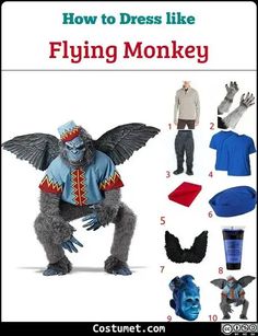 how to dress like flying monkey costume