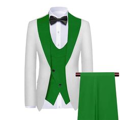 Christmas party Christmas Prom Party graduation party Graduation suit White Blazer Vest, Slim Fit Tuxedo, Exude Confidence, Custom Suit, Peak Lapel, Mens Formal, Black Tie Event, Blazer Vest, Tuxedos