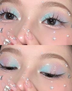 Blue And Pink Makeup, Types Of Makeup Styles, Pastel Makeup, Princess Makeup, Take Care Of Your Skin, 사진 촬영 포즈