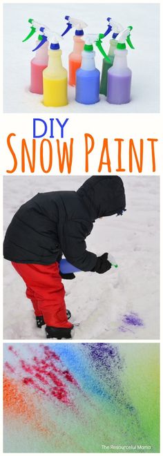 snow paint for kids to play in the snow