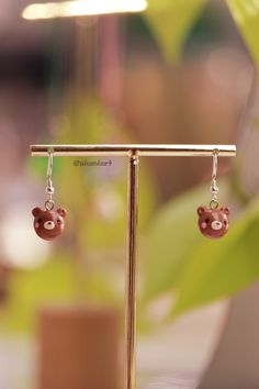 Kawaii Bear Earrings! ʕ*ᴥ*ʔ ~ ~ ~ ~ ~ ~ ~ ~ ~ ~ ~ ~ ~ ~ ~ ~ ~ ~ ~ ~ ~ ~ ~ ~ ~ ~ ~ ~ ~ ~ ~ ~ * Handmade Jewelry with Original Fimo Polymer Clay * Glazed and protected with Gloss Varnish * 925 Sterling Silver Earring ~ ~ ~ ~ ~ ~ ~ ~ ~ ~ ~ ~ ~ ~ ~ ~ ~ ~ ~ ~ ~ ~ ~ ~ ~ ~ ~ ~ ~ ~ ~ ~ Each product is individually handmade by myself.  As a result there may be minor discrepancies in size, color, and/or shape! ~ ~ ~ ~ ~ ~ ~ ~ ~ ~ ~ ~ ~ ~ ~ ~ ~ ~ ~ ~ ~ ~ ~ ~ ~ ~ ~ ~ ~ ~ ~ ~ 100% Plastic free packaging! 🌱 Kawaii Hypoallergenic Drop Earrings, Kawaii Dangle Earrings With Ear Wire, Kawaii Style Drop Earrings, Cute Brown Earrings Gift, Cute Brown Earrings As Gift, Cute Brown Earrings For Gift, Adjustable Kawaii Dangle Earrings, Kawaii Drop Earrings As Gift, Cute Everyday Earrings For Pierced Ears