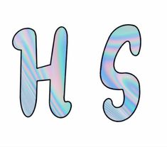 the letter h is made up of holographics