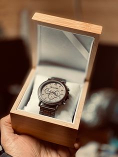 👍Great way to say, "I love you" with this personalized watch from the bottom of your heart.   WUDMAX engraved wood watches are the perfect gift for that special someone. Made from high quality stainless steel and genuine Japanese quartz movement, this personalized stainless steel watch is sure to bring a smile to the special someone and remind them of your love for years to come.  Watch Highlights ↪️ 12 months warranty  ↪️ Chronograph Watch ↪️ Clean, modern design  ↪️ Natural Wood & glass face Groomsmen Watches, Personalized Watch, Engraved Watch, Wooden Watches For Men, Personalized Watches, Watch Engraving, Valentines Gifts For Him, Personalised Gifts For Him, Wooden Watch