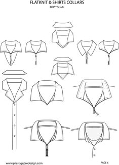 the instructions for how to tie shirt collars