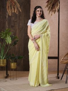 Find more items of ADA:- https://www.etsy.com/in-en/shop/AdachikanStudio SKU: A130249 Fabric: Faux Georgette Length of the Saree: 5.50 meter Blouse Length : 1 meter Color: Lemon Embroidery: Bakhiya Phanda & Keel Kangan  Thread: White Cotton Touch and Feel: Soft and Comfortable Silhouette: Feel elegant with Ada Chikankari saree. The alluring Lemon Faux Georgette  saree weaved with white cotton thread. The fabric is lightweight and soft, best for any season use.   Disclaimer:   Blouse Shown for Photo shoot Purpose. Running Blouse piece Fabric within the saree.  Product description Trivia: Chikankari is an Art of Imagination, It is a handicraft process where the wooden blocks are hand chiselled in various design patterns, and the natural stew for printing is prepared, and printed on the cloth Yellow Semi-stitched Chikankari Embroidered Fabric, Yellow Chikankari Traditional Wear In Georgette, Yellow Chikankari Embroidered Traditional Wear In Georgette, Chikankari Embroidery Georgette Kurta For Puja, Yellow Chikankari Embroidery Georgette Saree, Yellow Georgette Saree With Chikankari Embroidery, Yellow Georgette Traditional Wear With Floral Embroidery, Yellow Traditional Wear With Floral Embroidery In Georgette, Yellow Traditional Wear With Chikankari Embroidery For Puja