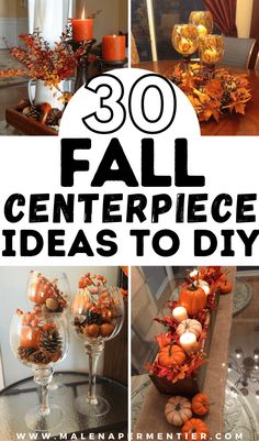 fall centerpiece ideas to diy