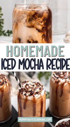 Make a delicious coffee shop Iced Mocha right at home with this easy recipe using simple ingredients that you likely have on hand! Mocha Moolatte Recipe Dairy Queen, Coffee Drinks At Home Easy, Homemade Iced Coffee Recipe Easy Mocha, Mocha Ice Coffee Recipe, How To Make Mocha Iced Coffee, Homemade Iced Espresso Drinks, Mcdonalds Iced Mocha Recipe, Iced Coffee Recipe Mocha, How To Make An Iced Mocha At Home