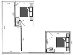 the floor plan for a small apartment