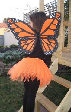 Toddler Butterfly Costume, Butterfly Costume Kids, Diy Butterfly Costume, Monarch Butterfly Costume, Butterfly Halloween Costume, Butterfly Wings Costume, Butterfly Halloween, Butterfly Costume, Homemade Halloween Costumes