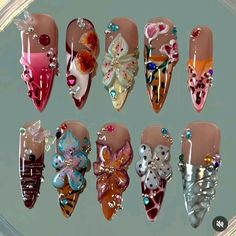 Quinceanera Nails, Casual Nails, Really Cute Nails, Crazy Nails, Nail Jewelry, Minimalist Nails, Dream Nails