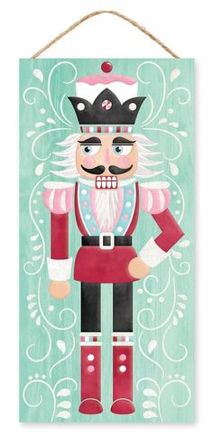 Nutcracker Sign - Designer DIY Nutcracker Display, Nutcrackers Display, Wreath Display, Wreath Making Supplies, Wreath Supplies, Cow Art, Christmas Sign, Table Display, Nutcracker Christmas