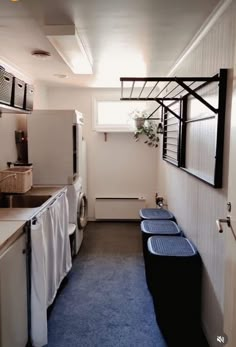 the laundry room is clean and ready for us to use