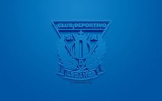 a blue wallpaper with the words club deporttivo and an emblem on it