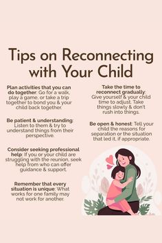 a poster with the words tips on reclining with your child and an image of a woman