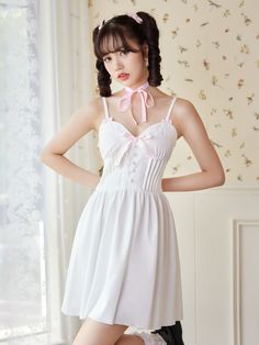 Korean Fashion Dress, Pure Beauty, Diy Dress, Women Dresses, No Frills, Halter Dress, Korean Fashion