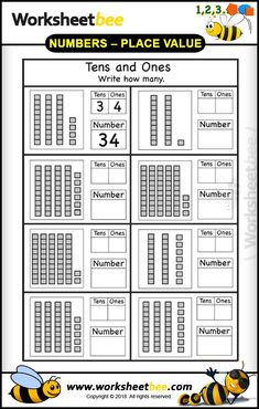 the worksheet for numbers place value