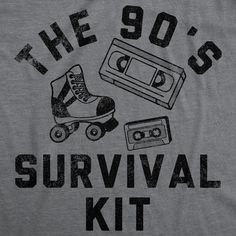 If you made it through the 90's, you know these were essential! Funny Adult Shirts, Funny Christmas Tshirts, Distressed Tee, Funny Dad Shirts, Funny Shirts For Men, Retro Graphic Tees, Funny Socks, Novelty Clothing, Crazy Dog