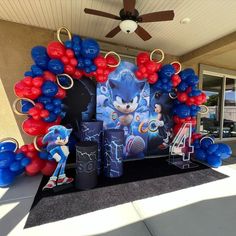 sonic the hedgehog birthday party decorations and balloons