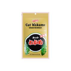 a package of cut wakame dried seaweed