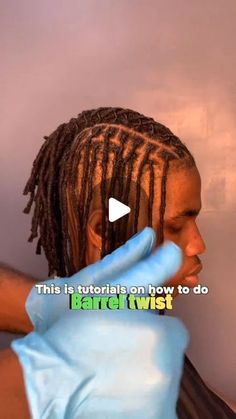 Mens Dreadlock Styles Barrel Twist, Dread Lock Hairstyles For Men, Men Loc Hairstyles Dreads, Mohawk Locs Men, Boys Loc Styles With Fade, Beginner Locs Men, Barrel Twist Designs, How To Twist Dreadlocks, How To Twist Locs