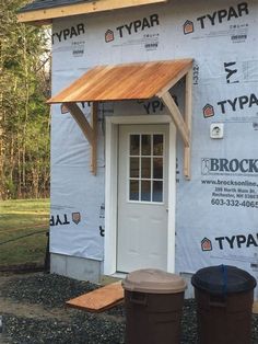 a house being built with the roof up