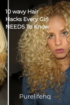 Wavy Hair Hacks, Styling Wavy Hair, Wavy Hair Styling, Hairstyles Wavy Hair, Wavy Hair Care, Hair Challenge, Hairstyles Wavy, Hair Issues