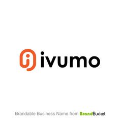 an orange and black logo with the word iwumo