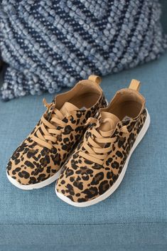 Not Rated Mayo Sneaker in Leopard - Rural Haze Leopard Shoes, Women's Shoes Accessories, Lace Sneakers, Sneaker Games, Judy Blue Jeans, Suede Material, Chic Boutique, Leather And Lace, Faux Suede