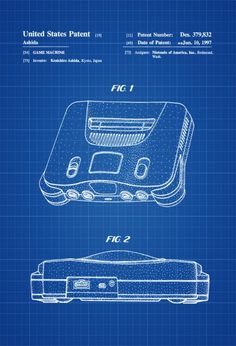 a blueprinted electronic device is shown with the words, united states parent on it