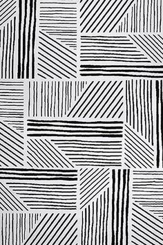 an abstract black and white pattern with lines