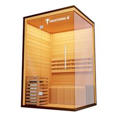 a sauna with the words traditional 6 written on it