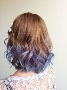 Fazer Faded Hair Dye Ideas, Color Hair Inspo Aesthetic, Ends Of Hair Dyed Purple, Tips Of Hair Dyed Purple, Light Brown Hair With Colored Tips, Back To School Hair Color Ideas, Subtle Vivid Hair Color Ideas, Peekaboo Hair Color Shoulder Length, Multi Color Hair Dye Ideas