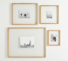 four framed photographs hanging on the wall