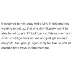 the text is written in black and white on a piece of paper that says, i'm not scared to me today while lying in bed in bed