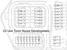 three plans for the 3 unit town house development