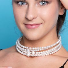 This breath-taking pearl choker necklace is the ultimate choice for a statement look. Victoria chocker is one of our most lush creations, with the 5 strands of beautiful round pearls and diamonds. This necklace will be the perfect pick for a stunning look: as a bride or as a for other occasion! The necklace can be adjusted for the necklace to sit perfectly around your neck. DETAILS: - material: yellow gold 18k - total weight 39,55 gr, weight of the titanium wire 0,90 gr.; gold weight 19,50 - adj Formal Pearl White Choker Necklace, Adjustable Pearl Bracelet With Pearl Pendant For Wedding, Formal Pearl Choker Necklace, Single Strand Pearl Jewelry For Party, Classic Pearl Choker For Wedding, Adjustable Pearl Choker Bridal Necklace, Pearl White Pearl Necklace Choker For Wedding, Adjustable Pearl Bridal Choker, Pearl White Wedding Pearl Necklace Choker