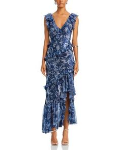 Cinq a Sept Indigo Floral Maxi Dress Indigo Floral, Mother Of Groom Dresses, Cinq A Sept, Groom Dress, Bride Dresses, Mother Of The Groom, Floral Maxi, Womens Maxi Dresses, Mother Of The Bride Dresses