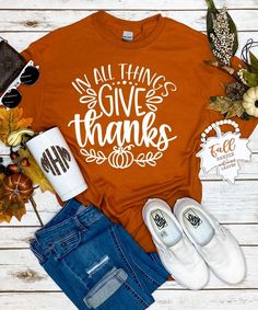 Thanksgiving Tshirts, Thanksgiving Shirts For Women, Womens Thanlsgiving Shirt, Cheap Fall T-shirt With Text Print, Fall Tee Shirts, Casual Thanksgiving Graphic T-shirt