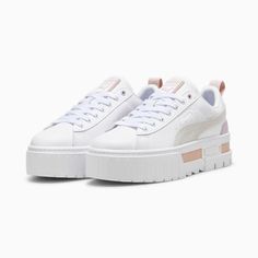 Platform Trainers, Fenty X Puma, White Puma, Sneakers Puma, Black Puma, Chunky Platform, Clothes Ideas, Platform Sneakers, Shoe Game