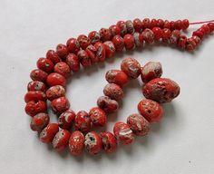 Description '' Item Description '' Top Quality Coral Rondelle beads -coral 18 MM To 6 MM beads -16 Inches Strand wholesale coral beads -Smooth coral beads coral beads supplies Gemstone : NATURAL CORAL GEMSTONE Carat Weight : 189 CTS 01 Strand  Stone Dimension : 18--6 MM APPROX SIZE MM Shape: Rondelle Color : As Seen In Picture Payment Policy We accept payment through PAYPAL only. Shipping Policy We ship orders daily, excluding Sundays and holidays. All orders are processed and shipped in 1 to 2 Red Coral Beads For Jewelry Making, Large Red Coral Beads For Jewelry Making, Coral Beads For Jewelry Making, Red Coral Round Spacer Beads, Red Coral Spacer Beads, Red Coral Spacer Beads, Round Shape, Coral Faceted Beads For Jewelry Making, Handmade Red Coral Round Beads, Handmade Red Coral Beads