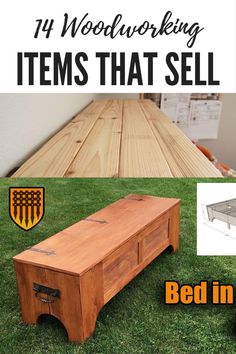 14 Woodworking Items that sell on Etsy and other handmade marketplaces. These easy projects will get you started on your very own store. Profitable Woodworking Projects, Woodworking Items That Sell, Woodworking Project Plans, Easy Wood Projects, Free Woodworking Plans, Woodworking Plans Diy