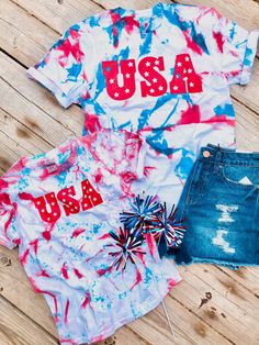 USA Tie Dye Kids Tee – The Dirt Road Fashionista Patriotic Multicolor Short Sleeve T-shirt, Blue T-shirt With American Flag Print For Spring, Playful Red T-shirt For Summer, Summer School Spirit Tops, Family Matching Summer T-shirt With Screen Print, Playful T-shirt For 4th Of July With Crew Neck, Playful Crew Neck T-shirt For 4th Of July, Family Matching Red T-shirt For Summer, Casual Multicolor T-shirt For 4th Of July