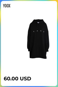 sweatshirt fleece, brand logo, solid color, long sleeves, ribbed cuffs, fleece lining, single pocket, hooded collar, dress , Color: Black , Size: S Collar Dress, Short Dress, Black Shoes, Brand Logo, Black Women, Dress Shoes, Dreaming Of You, Short Dresses, Bag Accessories